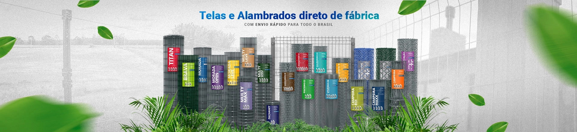 Banner Telas e Alambrados