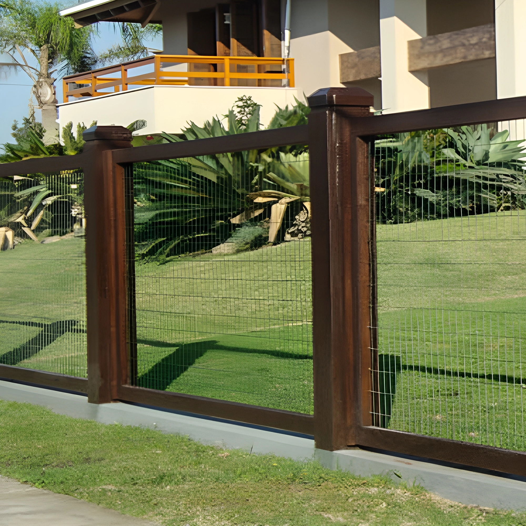 Imagem mostrando a aplicação das telas para horta e jardim em uma fazenda