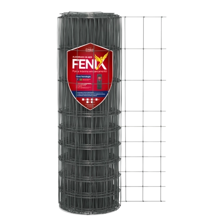 Alambrado de aço Fênix 25m - (Fios de Aço 2,50mm / malha 10x10cm)