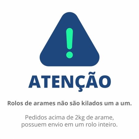 Arame Galvanizado BWG 16 (1,65mm) - 58 metros por Kg