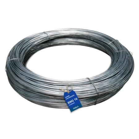 Arame Galvanizado BWG 16 (1,65mm) - 58 metros por Kg
