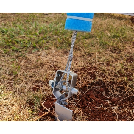 Catraca para arame liso Ovalado galvanizada - T7 Reforçada Catraca T7 para cabo de aço