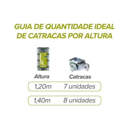Cerca Campeira Boi (Fios de Aço 2,50mm / malha 20x30cm) Rolo 50m