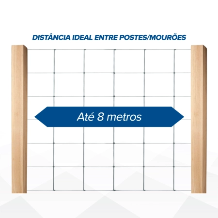 Cerca Campeira Boi (Fios de Aço 2,50mm / malha 20x30cm) Rolo 50m