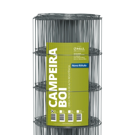 Cerca Campeira Boi (Fios de Aço 2,50mm / malha 20x30cm) Rolo 50m png
