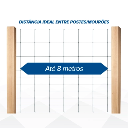 Cerca pronta de aço Campeira MAXX - (Fios de Aço 2,50mm / malha 25x10cm) - Rolo 50m