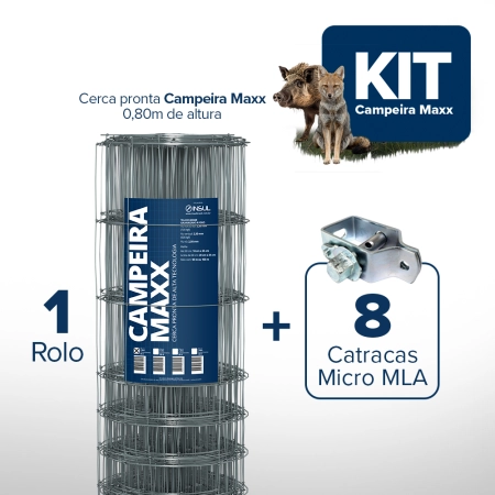 KIT Campeira Maxx + Catraca (0,80m X 50m)