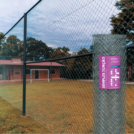 Tela Alambrado Galvanizada fio 16 (1,65mm) malha 2" (5cm) - Rolo 20m