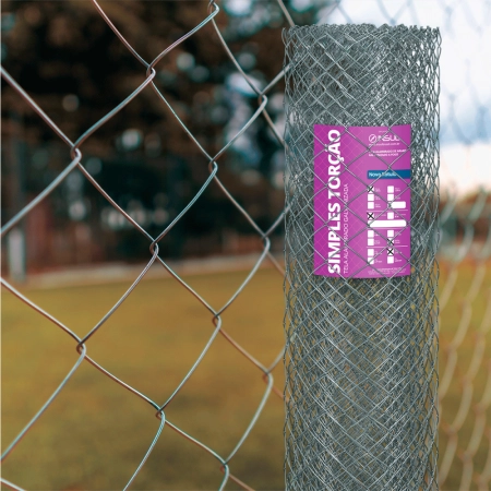 Tela Alambrado Galvanizada fio 16 (1,65mm) malha 2" (5cm) - Rolo 20m