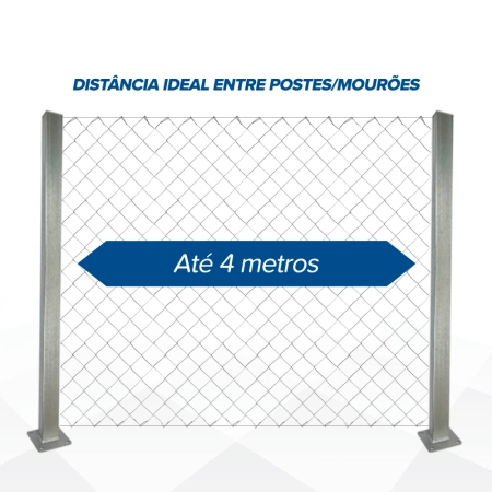 Tela Alambrado Galvanizada fio 16 (1,65mm) malha 2" (5cm) - Rolo 20m