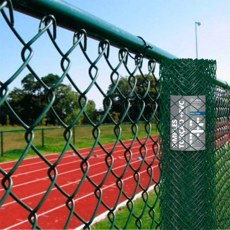 Tela Alambrado Revestida PVC VERDE Fio 14 (2,80mm) malha 2"(5cm) - Rolo 20m