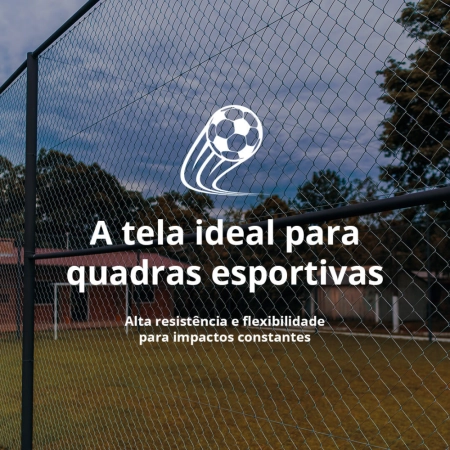Tela para quadra esportiva