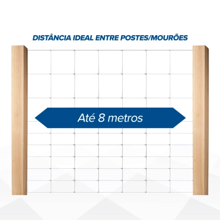 Tela Campeira Galvanizada - (Fios de aço 2,30mm / malha 20x10cm) - Rolo 50m