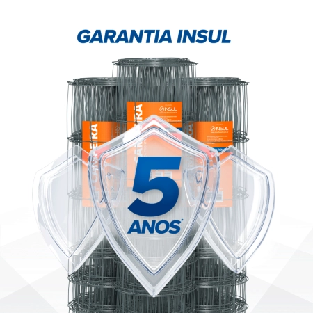 Tela Campeira Galvanizada - (Fios de aço 2,30mm / malha 20x10cm) - Rolo 50m