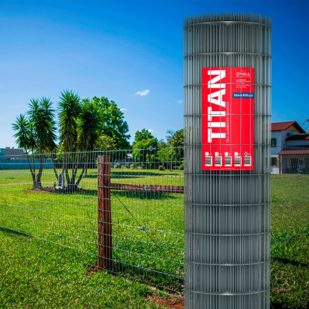 Tela de proteção residencial Titan (Fio 2,50mm / Malha 5x15cm) - Rolo 25m