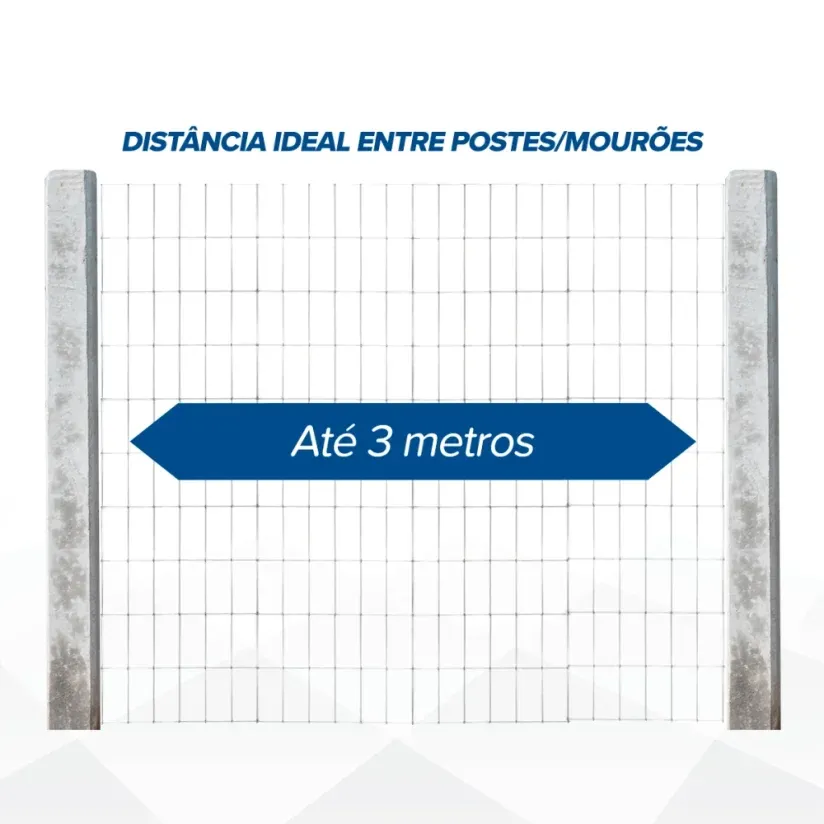 Tela Galvanizada Morada Leve - fio 1,90mm - malha 5x10cm - Rolo 25m Produto Tela Galvanizada Morada Leve - fio 1,90mm - malha 5x10cm - Rolo 25m