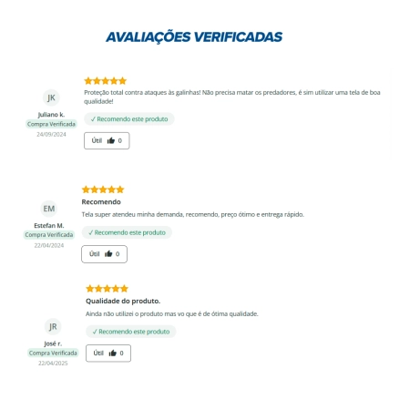 Tela Hexagonal Pinteiro (Fio 22 0,71mm / Malha 2,5cm) - Rolo 50m