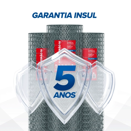 Tela Mangueirão fio 16 (1,65mm) malha (7,6cm) - Rolo 50m