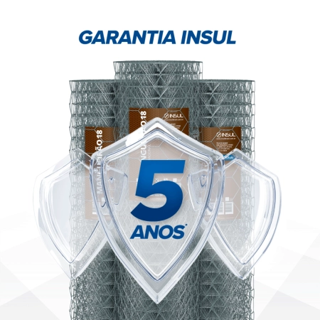 Tela Mangueirão Leve fio 18 (1,24mm) malha (7,6cm) - Rolo 50m