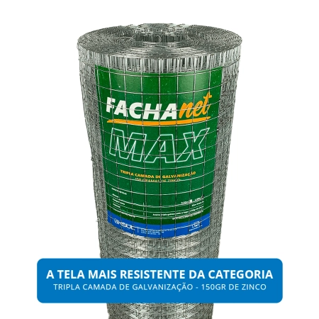 Tela de reboco galvanizada 150g de zinco