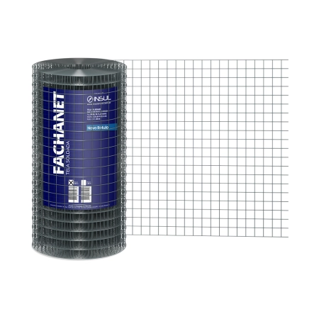 Tela Reboco FachaNet (Fio 18 1,24mm / Malha 2,5cm) - Rolo 25m