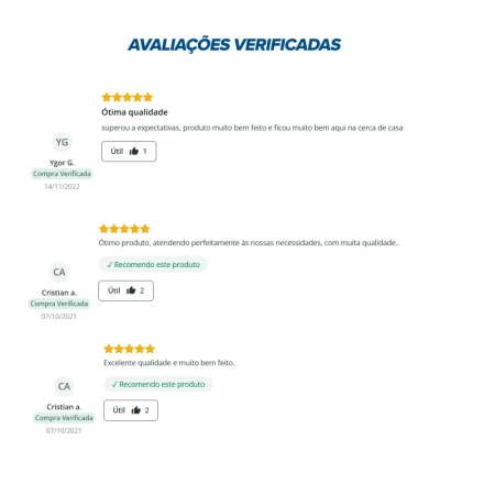 Tela Revestida em PVC VERDE Fio 12 (3,80mm) malha 3"(7,6cm) - Rolo 20m