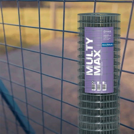 Tela Soldada Multy Max Serralheria (Fio 2,50mm / Malha 5x5cm) - Rolo 15m