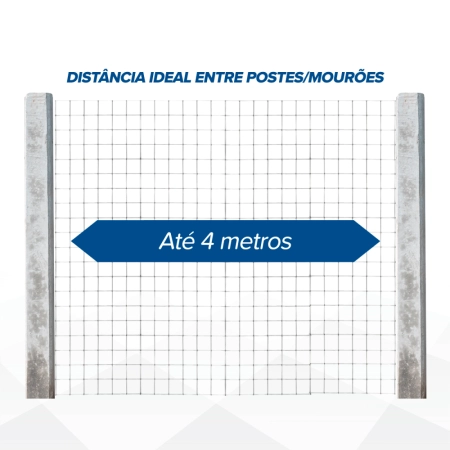 Tela Soldada Multy Max Serralheria (Fio 2,50mm / Malha 5x5cm) - Rolo 15m