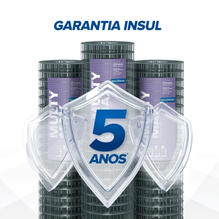 Tela Soldada Multy Max Serralheria (Fio 2,50mm / Malha 5x5cm) - Rolo 15m