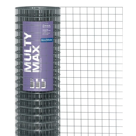 Tela Soldada Multy Max Serralheria (Fio 2,50mm / Malha 5x5cm) - Rolo 15m