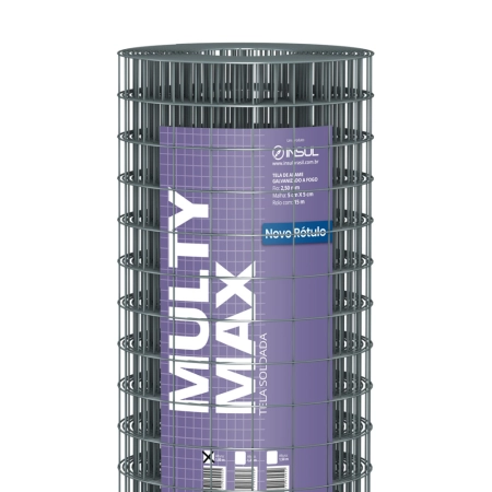 Tela Soldada Multy Max Serralheria (Fio 2,50mm / Malha 5x5cm) - Rolo 15m