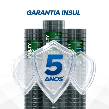 Tela Soldada Multy Uso 25m (Fio 1,90mm / Malha 5x5cm) - Rolo 25m