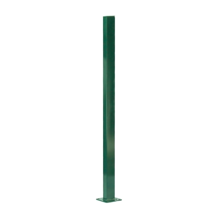 Tubo REVESTIDO EM PVC VERDE C/Base para Gradil 40x60x1,45mm