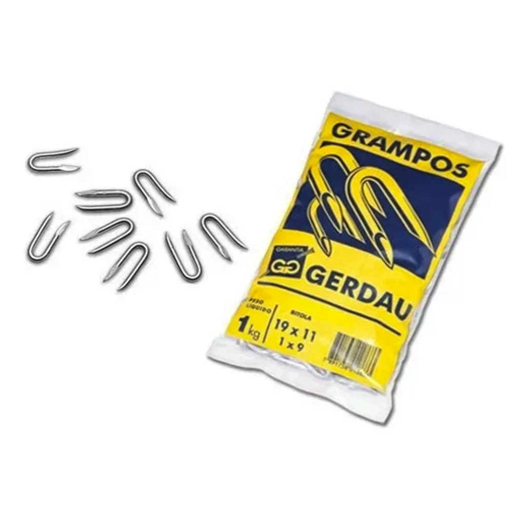 Grampo para Cerca Galvanizado 1x9 | Casa das Cercas