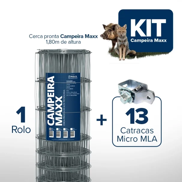 Produto KIT Campeira Maxx + Catraca - 1,80m X 50m