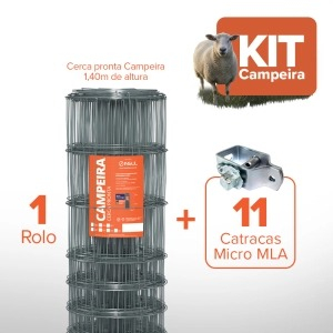 KIT Campeira Ovino + Catraca (1,40m X 100m)