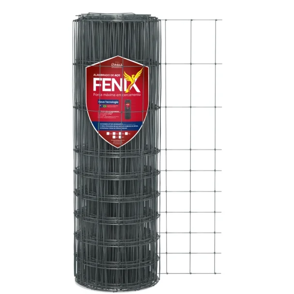 KIT Cerca Alambrado de Aço Fenix + Catraca - 1,40m X 50m Produto KIT Cerca Alambrado de Aço Fenix + Catraca - 1,40m X 50m