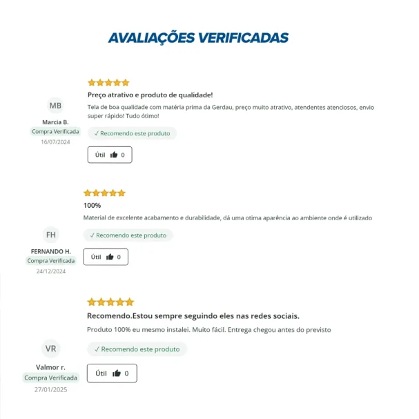 Produto Tela Alambrado Soldada Morada - Fio 2,30mm - Malha 5x15cm - Rolo 25m
