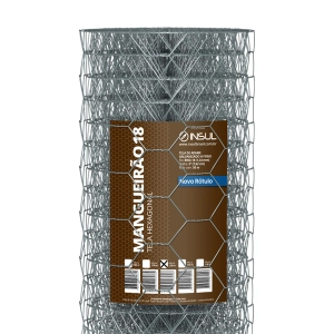 Tela hexagonal mangueirão fio 18 galvanizada