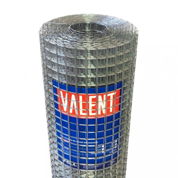 Tela Serralheiro Valent Max (Fio 2,00mm / Malha 2,5x2,5cm) - Rolo 15m Produto Tela Serralheiro Valent Max (Fio 2,00mm / Malha 2,5x2,5cm) - Rolo 15m
