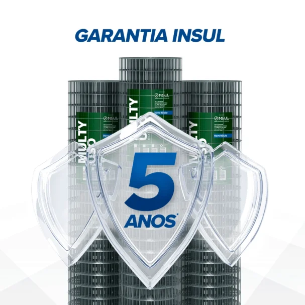 Produto Tela Soldada Multy Uso 25m - Fio 1,90mm - Malha 5x5cm - Rolo 25m