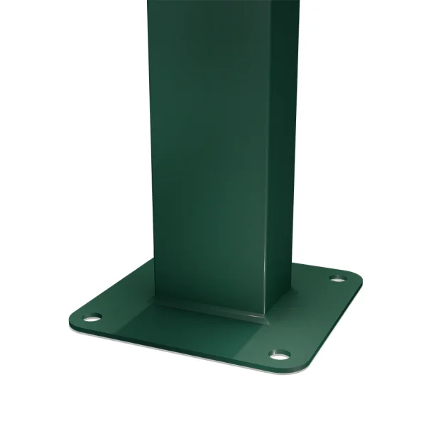Tubo Pintado C/Base para Gradil e Alambrado 40x60x1,45mm Produto Tubo Pintado C/Base para Gradil e Alambrado 40x60x1,45mm
