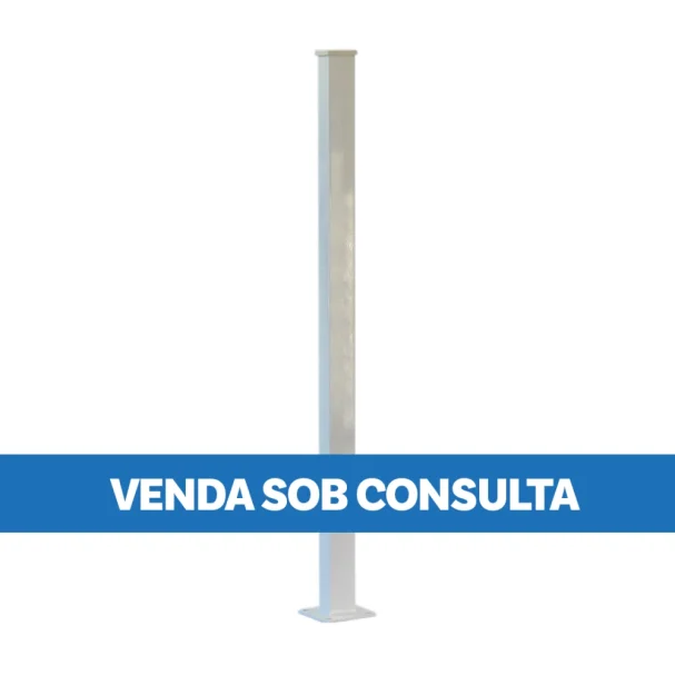 Tubo Pintado C/Base para Gradil e Alambrado 40x60x1,45mm Produto Tubo Pintado C/Base para Gradil e Alambrado 40x60x1,45mm