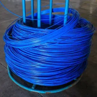 Produto Produto Arame BWG 12 com revestimento em PVC verde - Rolos de até 50kg - 18 metros por kg