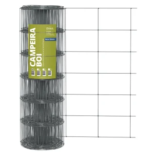 Produto Cerca Pronta Campeira Boi - Malha 30x20cm - Fios de Aço 2,50mm - 650kgf - 50m