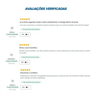 Produto Produto Cerca Pronta Campeira Boi - Malha 30x20cm - Fios de Aço 2,50mm - 650kgf - 50m