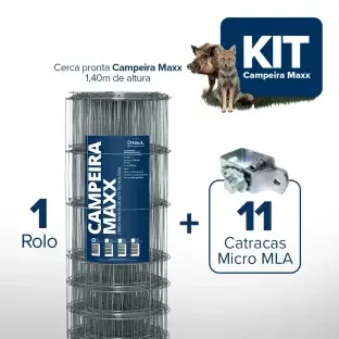 Produto KIT Campeira Maxx + Catraca - 1,40m X 50m Produto Produto KIT Campeira Maxx + Catraca - 1,40m X 50m