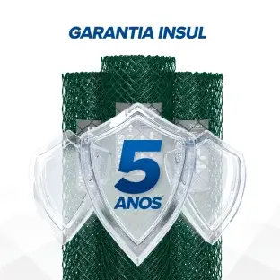 Produto Tela Alambrado Revestida PVC VERDE Fio 12 (3,80mm) malha (5cm) - Rolo 20m Produto Produto Tela Alambrado Revestida PVC VERDE Fio 12 (3,80mm) malha (5cm) - Rolo 20m