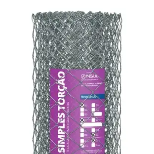 Produto Tela Alambrado Simples fio 12 (2,76mm) malha 3" (7,6cm) - Rolo 20m Produto Produto Tela Alambrado Simples fio 12 (2,76mm) malha 3" (7,6cm) - Rolo 20m