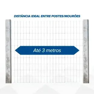 Produto Tela Alambrado Soldada Morada - Fio 2,30mm - Malha 5x15cm - Rolo 25m Produto Produto Tela Alambrado Soldada Morada - Fio 2,30mm - Malha 5x15cm - Rolo 25m